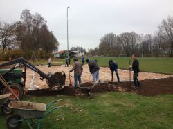 2014 - Bau Beachvolleyballfeld (2)